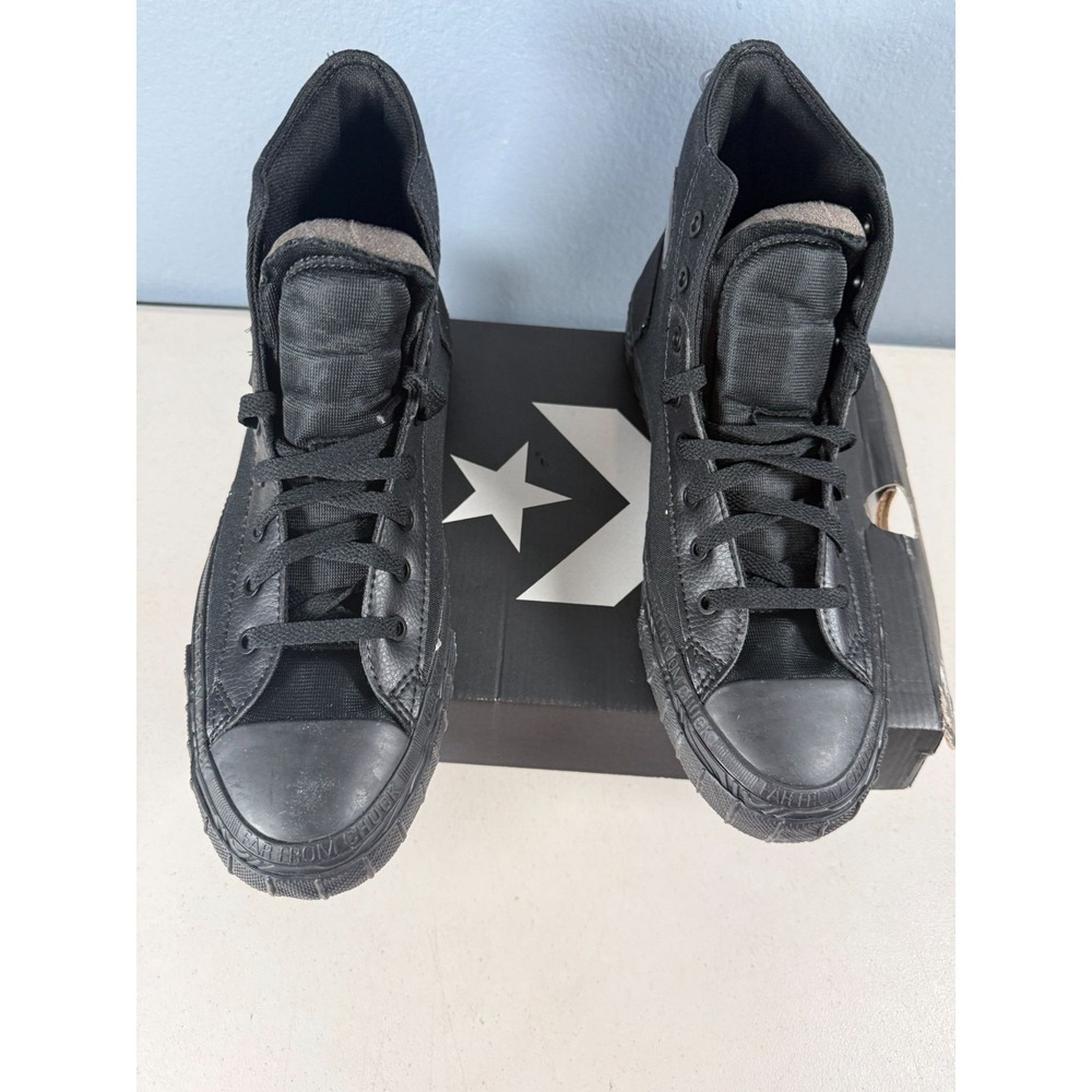 Converse Chuck Taylor All Star Black/Black Canvas High-Top Shoes Men's Size 7.5 - Picture 4 of 8